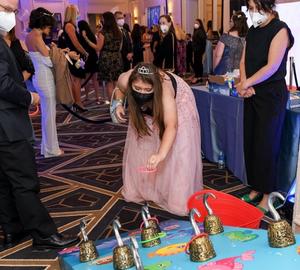 Carlin Prom Attendees Playing Ring Toss