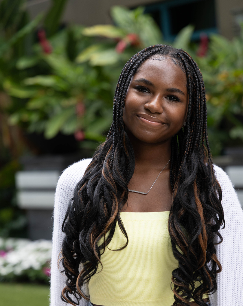 Naomi smiling
