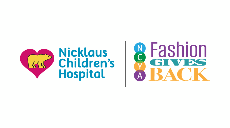 Our host speaking at Fashion Gives Back